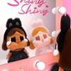 image:imagePOP MART Crybaby Shiny Shiny SeriesPlush Doll Black 13 inches Height Toys for Modern Home Decor Collectible Toy Set for Desk Accessories 1PCPink