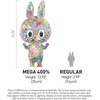 image:imagePOP MART MEGA LABUBU 400 Tenth Anniversary 1378 inches Height Toys for Modern Home Decor Collectible Toy Set for Desk Accessories