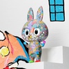 image:imagePOP MART MEGA LABUBU 400 Tenth Anniversary 1378 inches Height Toys for Modern Home Decor Collectible Toy Set for Desk Accessories