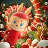 image:imagePOP MART MEGA LABUBU TEC 1000 Winter Holiday 3122in793cm Figurine Mordern Home Dcor Holiday Decoration