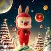 image:imagePOP MART MEGA LABUBU TEC 1000 Winter Holiday 3122in793cm Figurine Mordern Home Dcor Holiday Decoration