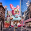 image:imagePOP MART Peach Riot Fruit Punch Series Plush Doll Pendant  Gigi Vinyl Plush Pendant Bag Charm Collectible Holiday Birthday Gifts for Kids AdultsGigi