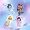 image:imagePOP MART aespa Fluffy Club Series Vinyl Plush Doll Pendant Blind Box Keychain Kpop Vinyl Plush Bag Charm Collectible Holiday Birthday Gifts for Kids Adults Single BoxWhole Set