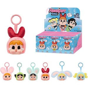 image:imagePOP MART Crybaby  Powerpuff Girls Series  Plush Keychain Blind Box Bag or Phone Charms Fashion Collectible Toys Random Vinyl Face Figures Doll Cute Stuff for Holiday Birthday Gift Single BoxCrybaby Powerpuff Face Plush