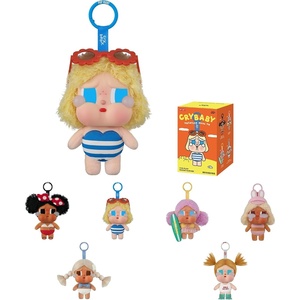 image:imagePOP MART Crybaby Vacation Mode On SeriesVinyl Plush Pendant Blind Box Collectible Toys Summer Vibe Beach Bag Charms Accessories Holiday Birthday Gifts for Girls and Boys Single BoxSingle Box