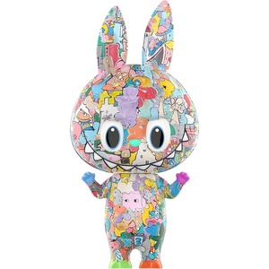image:imagePOP MART MEGA LABUBU 400 Tenth Anniversary 1378 inches Height Toys for Modern Home Decor Collectible Toy Set for Desk Accessories