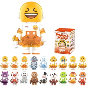 image:imagePOP MART MEGA Space Molly 100  Emoji Series Molly Blind Box Figures Random Design Action Figures Collectible Toys Home Decorations Holiday Birthday Gifts for Girls and Boys Single BoxMega Space Molly 100  Emoji Series