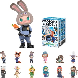 image:imagePOP MART Molly  Zootopia CoBranded Series Blind Box Figures Collectible Toys Home Decorations Holiday Birthday Gifts for Girls and Boys Whole SetSingle Box