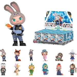 image:imagePOP MART Molly  Zootopia CoBranded Series Blind Box Figures Collectible Toys Home Decorations Holiday Birthday Gifts for Girls and Boys Whole SetWhole Set