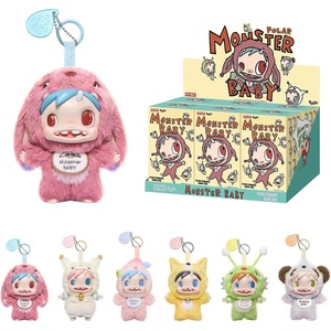 image:imagePOP MART PolarMonster Baby Collection Series Plush Pendant Ver1 Blind Box Collectible Toys Decorations Holiday Birthday Gifts for Girls and Boys Single BoxWhole Set