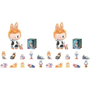 image:imagePOP MART THE Monsters 100 AM Series Blind Box Figures Collectible Toys Home Decorations Holiday Birthday Gifts for Girls and Boys Single BoxMulticolored