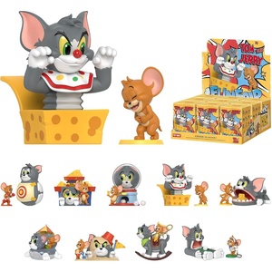 image:imagePOP MART Tom and Jerry Funfair Series Blind Box Figures Collectible Toys Home Decorations Holiday Birthday Gifts for Girls and Boys Single BoxWhole Set