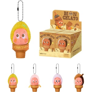 image:imagePOP MART Twinkle Twinkle Moon Gelato SeriesIce Cream Plush Pendant Blind Box Collectible Toys Keychain Cute Bag Charms Holiday Birthday Gifts for Girls and Boys Single BoxWhole Set