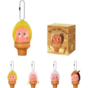 image:imagePOP MART Twinkle Twinkle Moon Gelato SeriesIce Cream Plush Pendant Blind Box Collectible Toys Keychain Cute Bag Charms Holiday Birthday Gifts for Girls and Boys Single BoxSingle Box