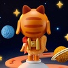 image:imagePOP MART Crybaby Space Cat FigurineOrangeCollectible Holiday amp Birthday for Kids amp Adults