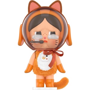 image:imagePOP MART Crybaby Space Cat FigurineOrangeCollectible Holiday amp Birthday for Kids amp Adults