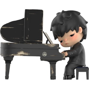 image:imagePOP MART Hirono The Pianist Figure Figurine 315 inches Height Toys for Modern Home Decor Collectible Toy Set for Desk Accessories